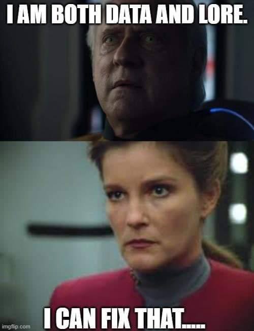 This meme is a screenshot from the TV show Star Trek: The Next Generation. It features a character, Data, from the show. The text "I am... FASCINATING" is written in a bold, futuristic font at the top of the image, but it's not visible in the description.